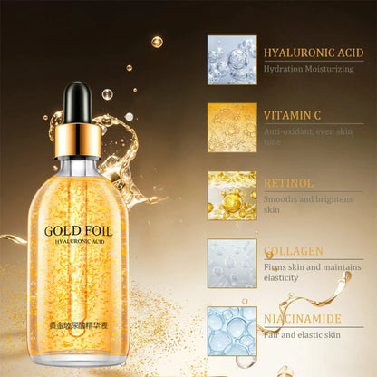 Gold foil hyaluronic acid